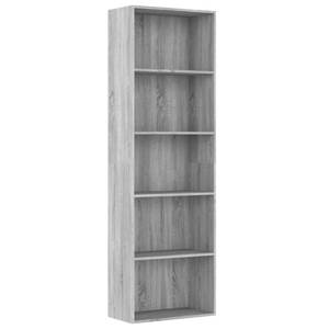 Bücherregal 3016488-4 Eiche Grau Dekor - 60 x 189 cm