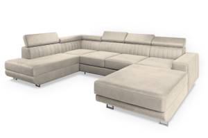 Ecksofa SIENA R-S Creme - Ecke davorstehend rechts