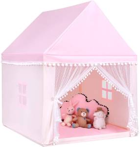Kinderspielhaus Kinderzelt Pink - Textil - 105 x 140 x 120 cm