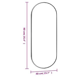 Wandspiegel Glas Oval 40 x 90 cm