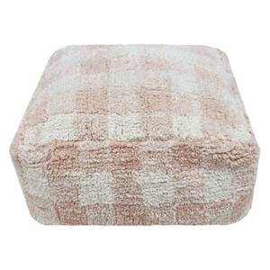 Sitzkissen Vichy Pink - Naturfaser - 40 x 20 x 40 cm