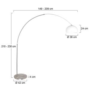 Stehleuchte Gramineus Plexiglas / Aluminium - 1 ampoule