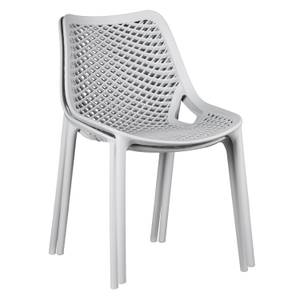 Chaise de jardin lot de 2 2435 Gris - Matière plastique - 52 x 82 x 61 cm