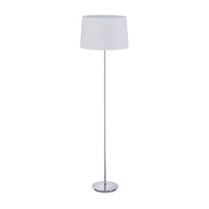 Lampe droite avec abat-jour Argenté - Blanc