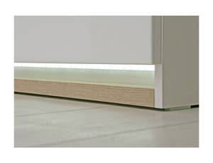 Wohnzimmer Aubry 30 (5-teilig) mit LED Weiß - Holzwerkstoff - 486 x 210 x 53 cm