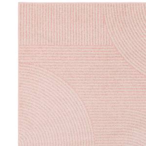 Tapis tissé plat moderne NEO GEO Rose foncé - 160 x 230 cm