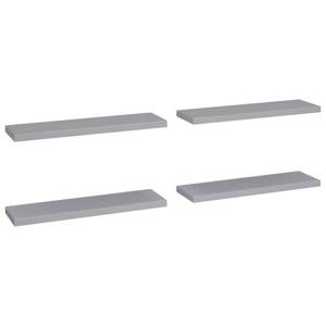 Wandregal (4er Set) 3016416-6 Grau - 24 x 90 cm - Anzahl Teile im Set: 4