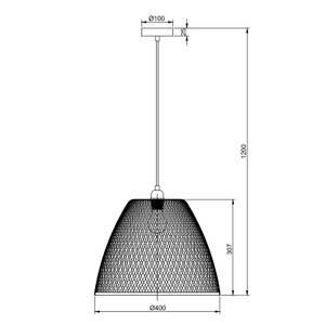 Suspension Raku en Bambou Beige - Bambou - 40 x 120 x 40 cm