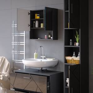 Mobilier de salle de bains Irma Anthracite - Anthracite brillant