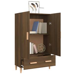 Highboard DE2619 Eiche Schwarzbraun Dekor