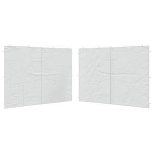 Zeltwand (2er Set) 296175 Weiß - Kunststoff - 1 x 195 x 300 cm