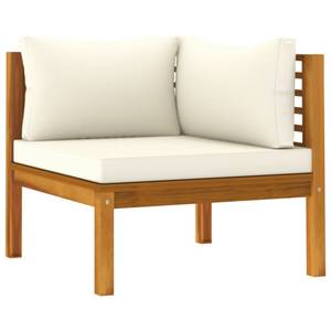 Salon de jardin Blanc - Bois massif - Bois/Imitation - 65 x 35 x 65 cm