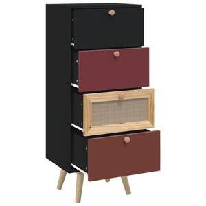 Highboard DE7997 Schwarz - Holzwerkstoff - 30 x 95 x 40 cm