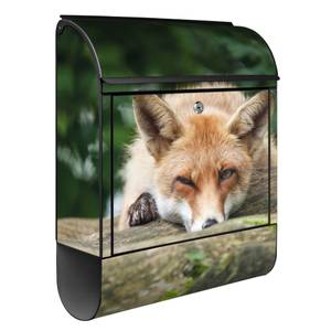 Briefkasten Stahl Fuchs Relax Schwarz - Metall - 38 x 46 x 13 cm