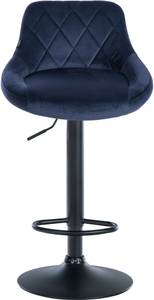 Barhocker Lazio 2er Set Blau - Schwarz