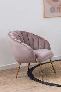 Fauteuil Daniella Rose vieilli