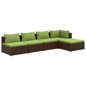 Salon de jardin (lot de 5) 3013632-5 Marron - Vert