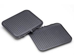 Kontaktgrill Style Grau - Metall - 33 x 2 x 37 cm