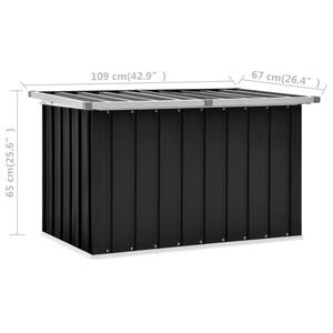 Coffre de rangement 3002555 Anthracite - 67 x 65 x 109 cm