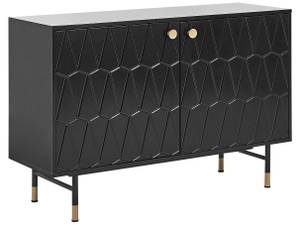 Sideboard ADANTE Schwarz - Gold - Holzwerkstoff - 120 x 82 x 40 cm