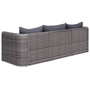 Garten-Sofa-Set (8-teilig) 3059494 Grau - Metall - Polyrattan - 68 x 63 x 72 cm