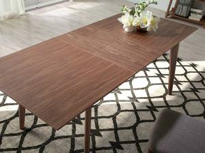 Table à manger extensible en bois Marron - Bois/Imitation - En partie en bois massif - 150 x 75 x 85 cm
