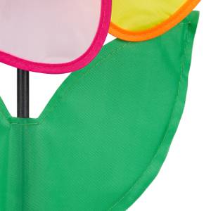 Windrad Blume bunt Grün - Pink - Gelb - Kunststoff - Textil - 36 x 85 x 10 cm