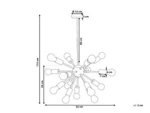 Lampe suspension BALAGAS Doré