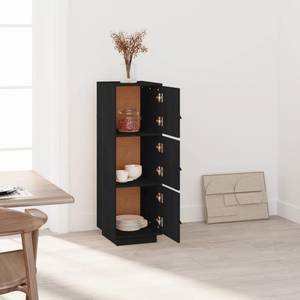 Highboard DE1530 Schwarz - Massivholz - 40 x 109 x 34 cm