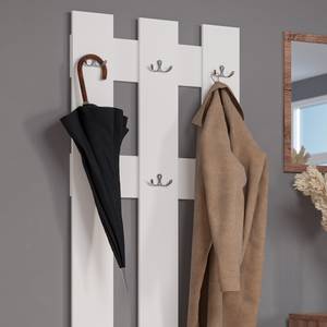 Garderobe „Grande“ Weiß Weiß - Holz teilmassiv - 65 x 115 x 3 cm