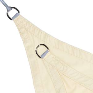 Voile d'ombrage triangle PES beige Beige - Textile - 300 x 1 x 245 cm