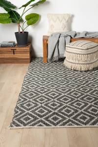 Handgefertigter Teppich Inola Beige - Grau - Kunststoff - Textil - 160 x 230 x 1 cm