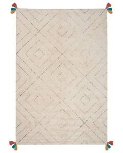 Tapis à poil long KARTAL Beige - Multicolore