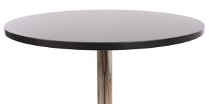 Table de bar avec repose-pied Noir - Métal - 60 x 109 x 60 cm