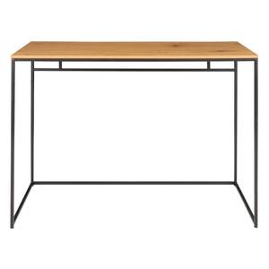 Schreibtisch Braun - Metall - Massivholz - 100 x 75 x 100 cm