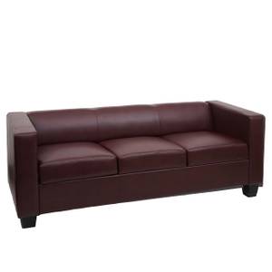 3er Sofa Lille Rotbraun