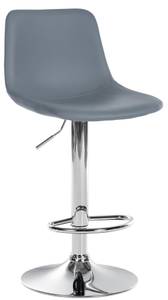 Tabouret de bar Divo Gris - Cuir synthétique - 44 x 88 x 43 cm