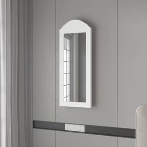 Schmuckschrank Spiegel 32x95x9cm Weiß Weiß - Holzwerkstoff - 9 x 95 x 35 cm