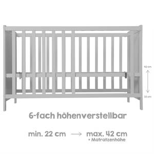 2in1 Babybett mit Matratze safe asleep® Taupe