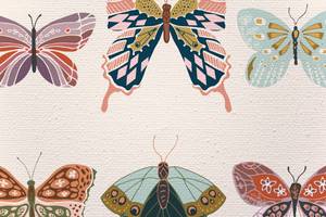 Leinwand 60x40 Schmetterlinge 1 Textil - 3 x 60 x 40 cm
