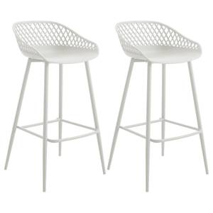 Tabourets IREK (Lot de 2) Blanc