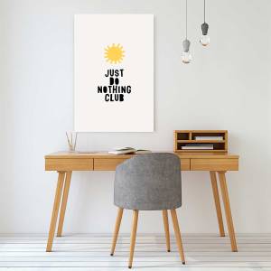 Tableau just do nothing club 30 x 45 cm - Verre