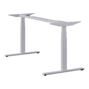 Elektrischer Tisch Easydesk Furnier Breite: 140 cm - Silber