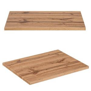 Badezimmer Waschplatz Set XANTEN (4-tlg) Braun - Holzwerkstoff - 135 x 200 x 47 cm