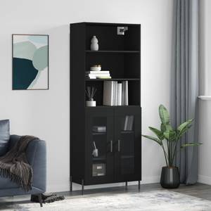 Highboard DE3093 Schwarz - Holzwerkstoff - 34 x 180 x 70 cm