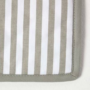 Topflappen Untersetzer schmale Streifen Grau - Textil - 20 x 1 x 20 cm