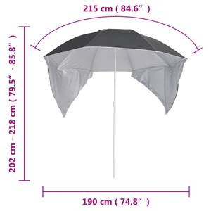 Parasol de plage Anthracite