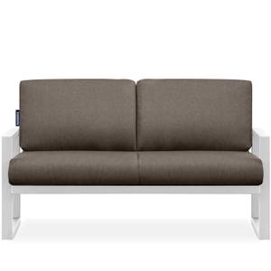 Gartensofa FRENA 2-Personen Beige - Weiß