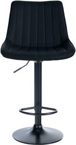 Tabouret de bar Toni Lot de 2 Noir