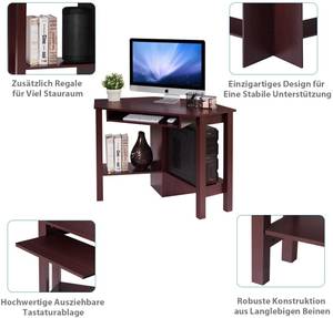 Schreibtisch Eckschreibtisch Braun - Holzwerkstoff - 60 x 77 x 120 cm
